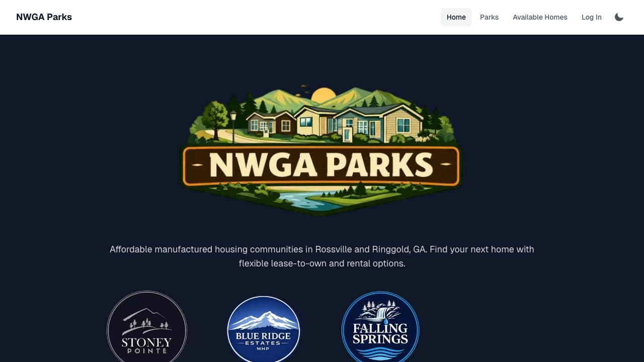 NWGA Parks homepage